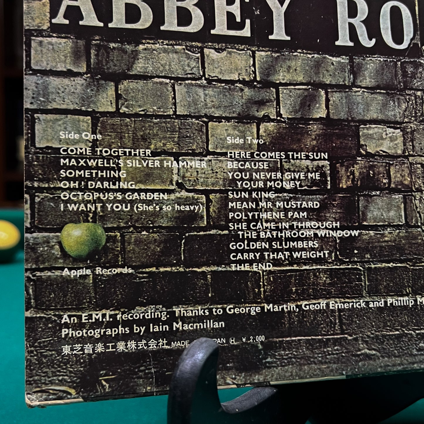 THE BEATLES – Abbey Road - 1ª Edizione Giapponese Apple AP-8815 1969 ROSSO
