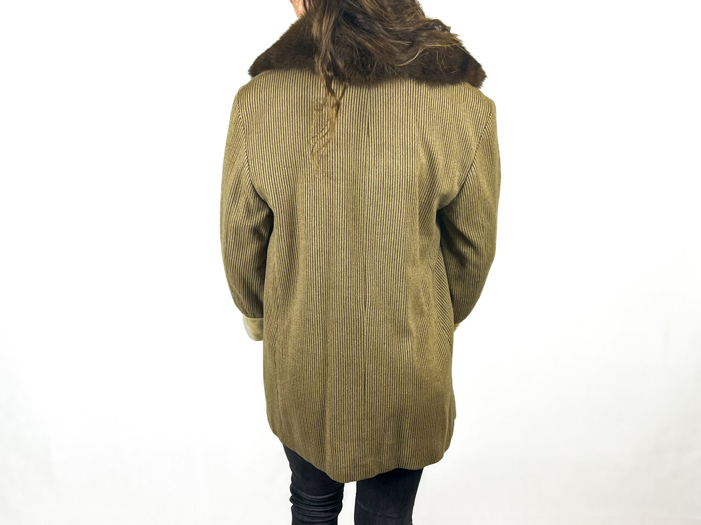 Cappotto Emporio Armani in Lana e pelliccia