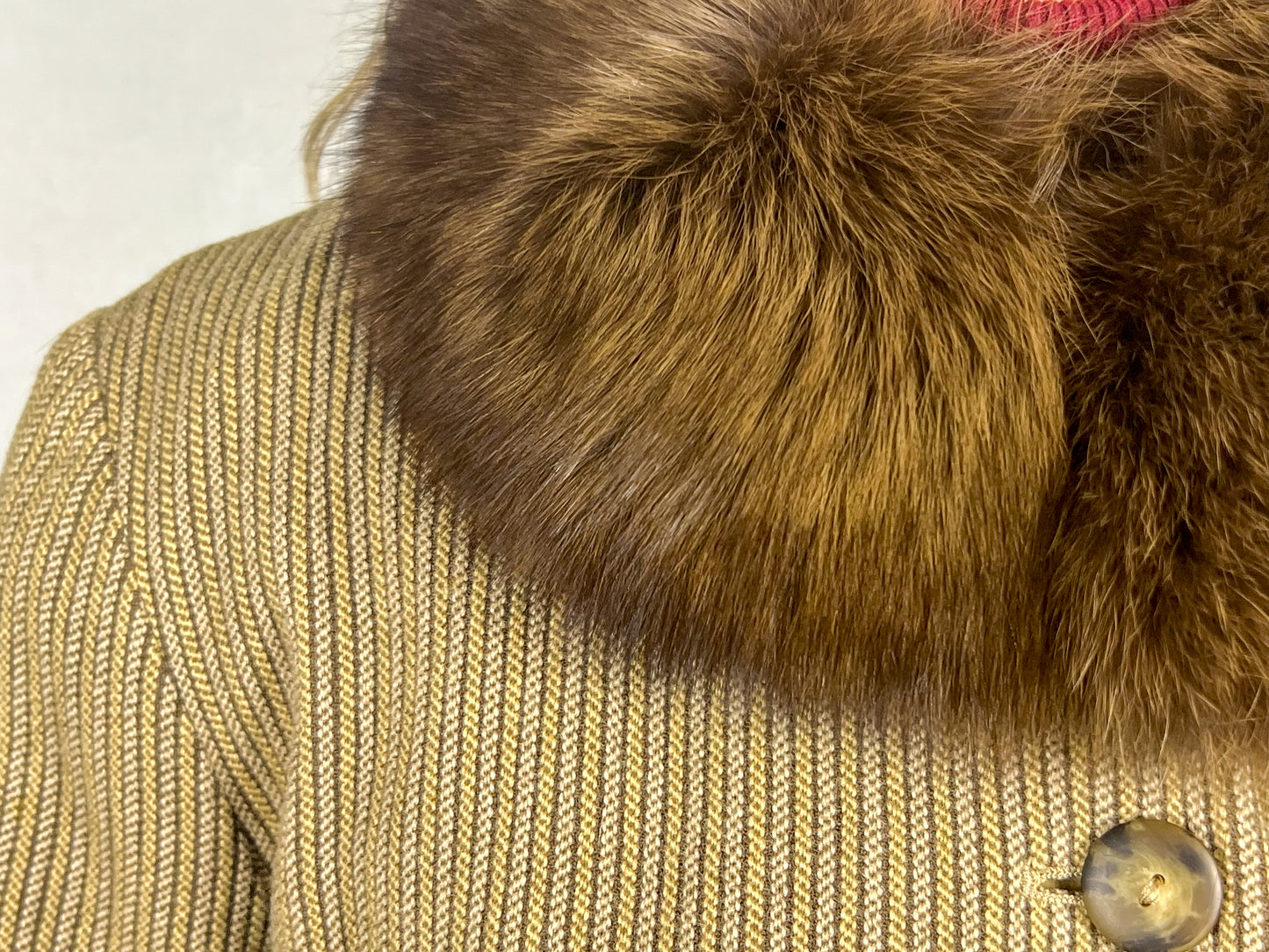 Cappotto Emporio Armani in Lana e pelliccia