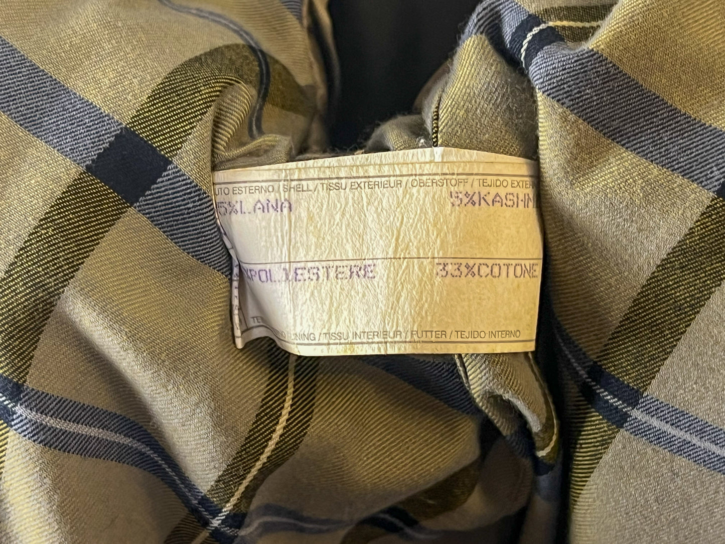 Cappotto Emporio Armani in Lana e pelliccia
