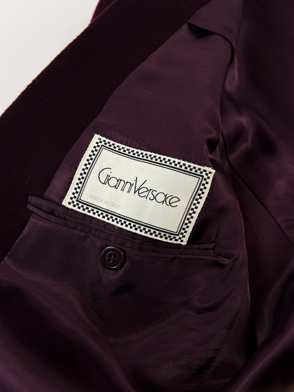 Gianni Versace Pure Wool 80s Jacket