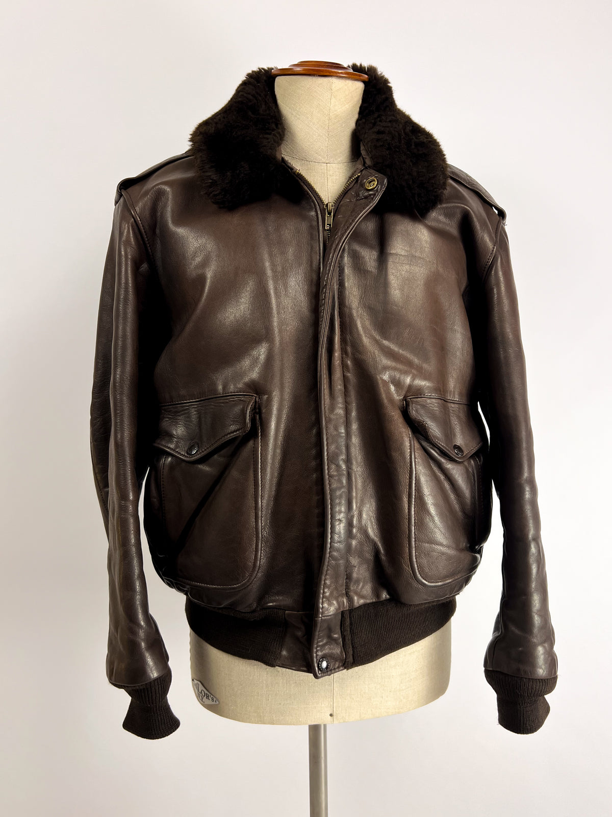 Veste bomber Schott 184SM fabriquée aux États-Unis, années 70