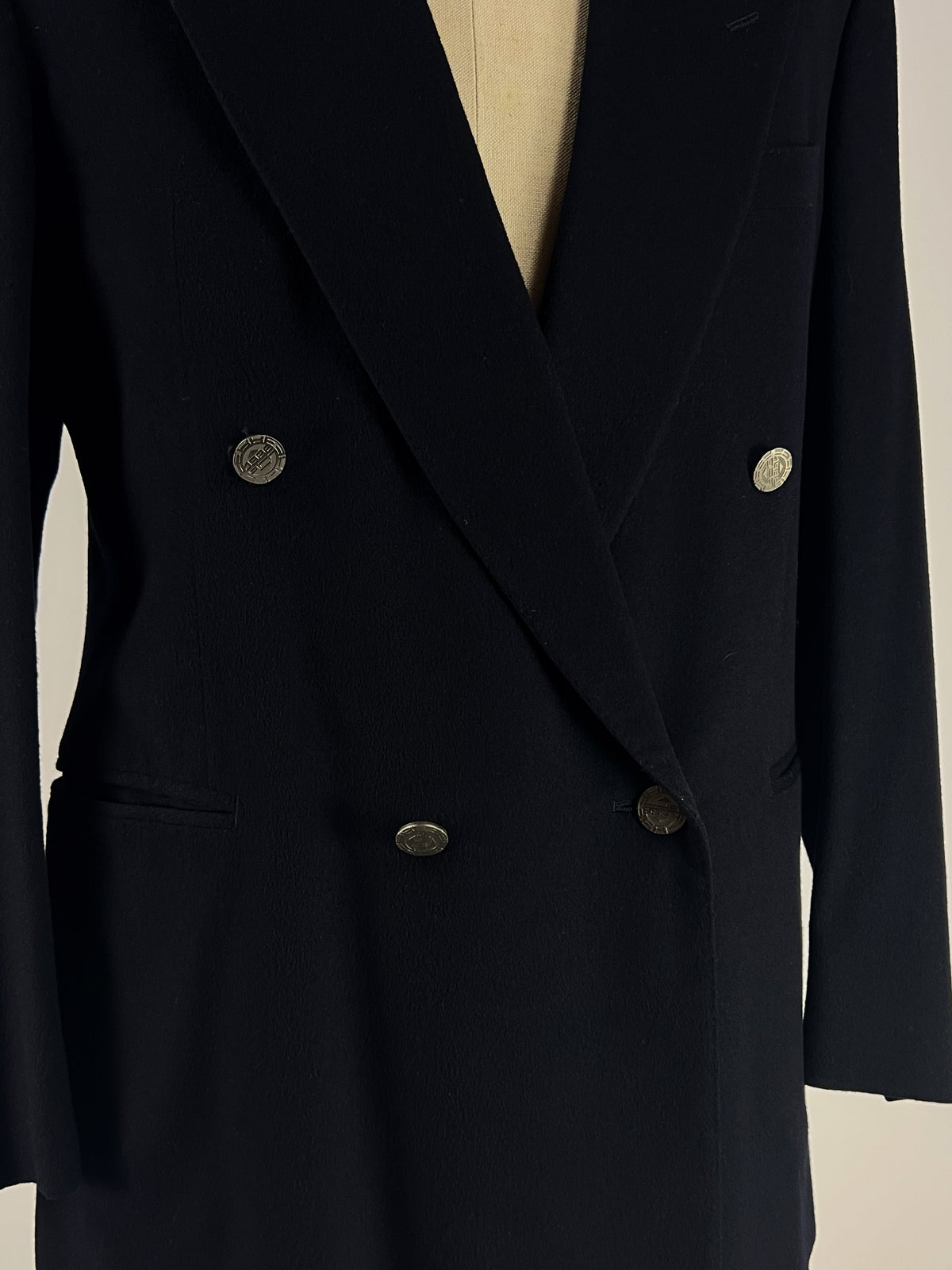 Veste croisée Gianfranco Ferré en cachemire 1989