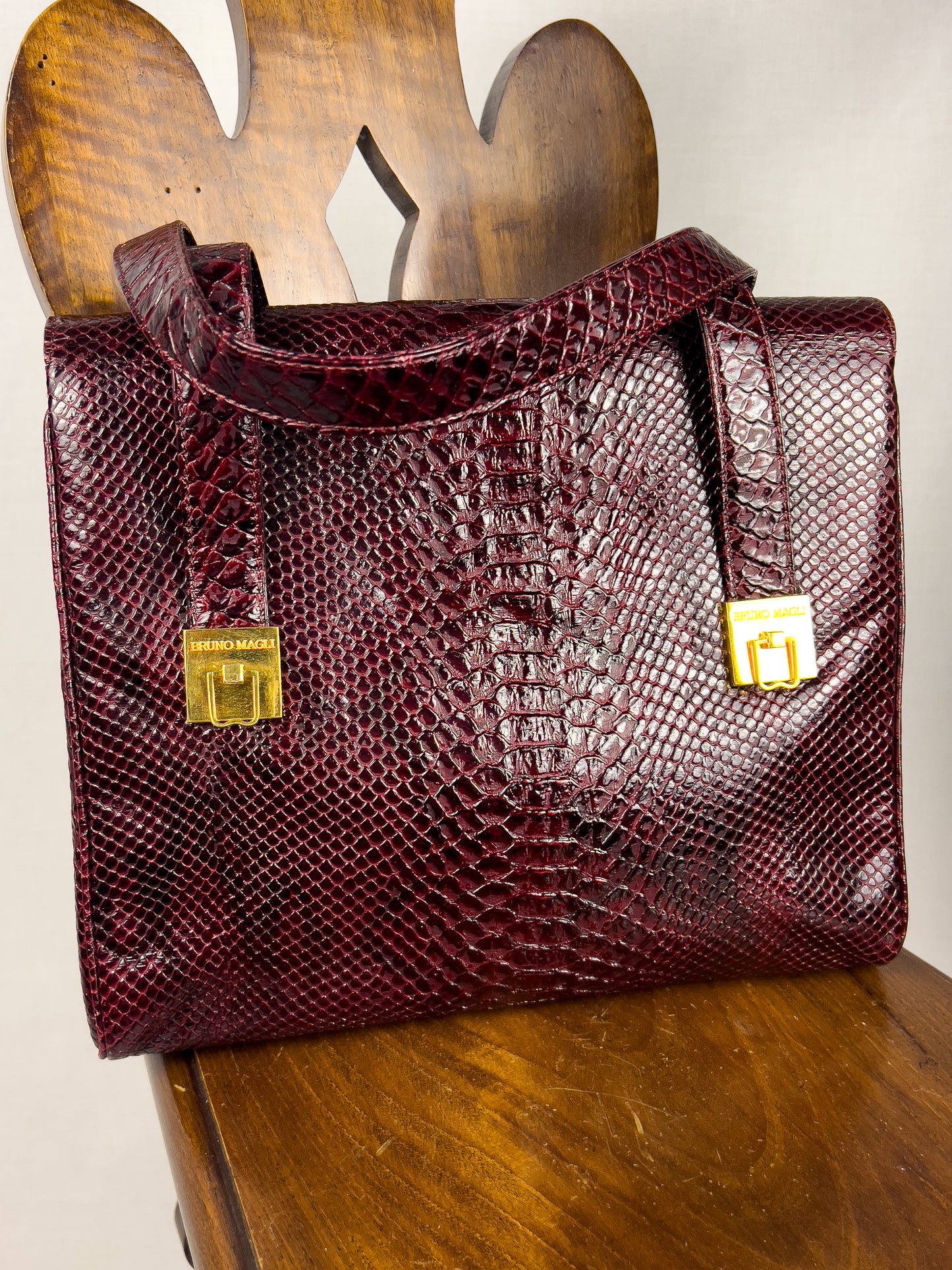 Borsa Bruno Magli in Pelle Pitonata