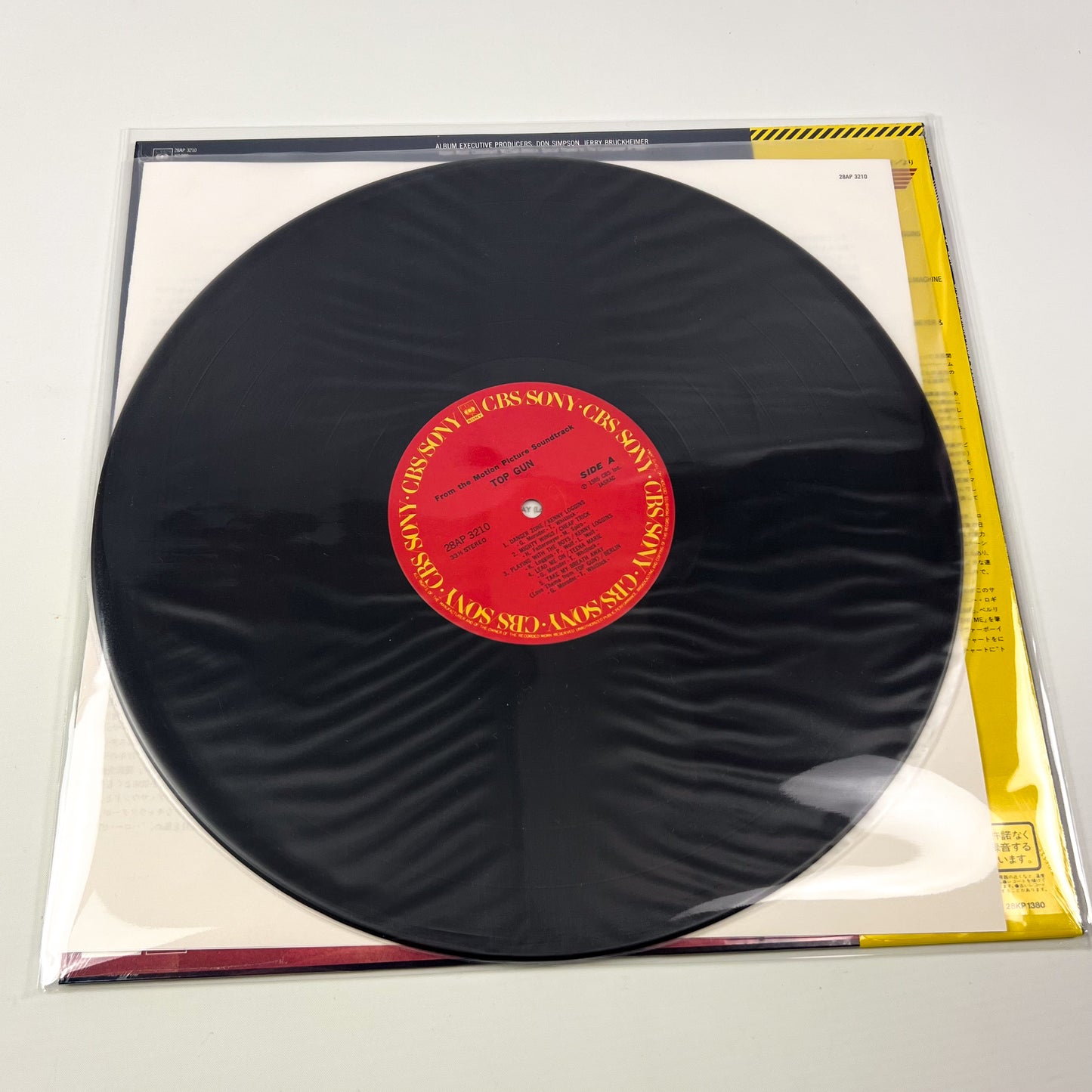 TOP GUN – Original Motion Picture Soundtrack 1ª Stampa Giapponese – CBS/Sony 28AP 3210 – 1986 SHRINK