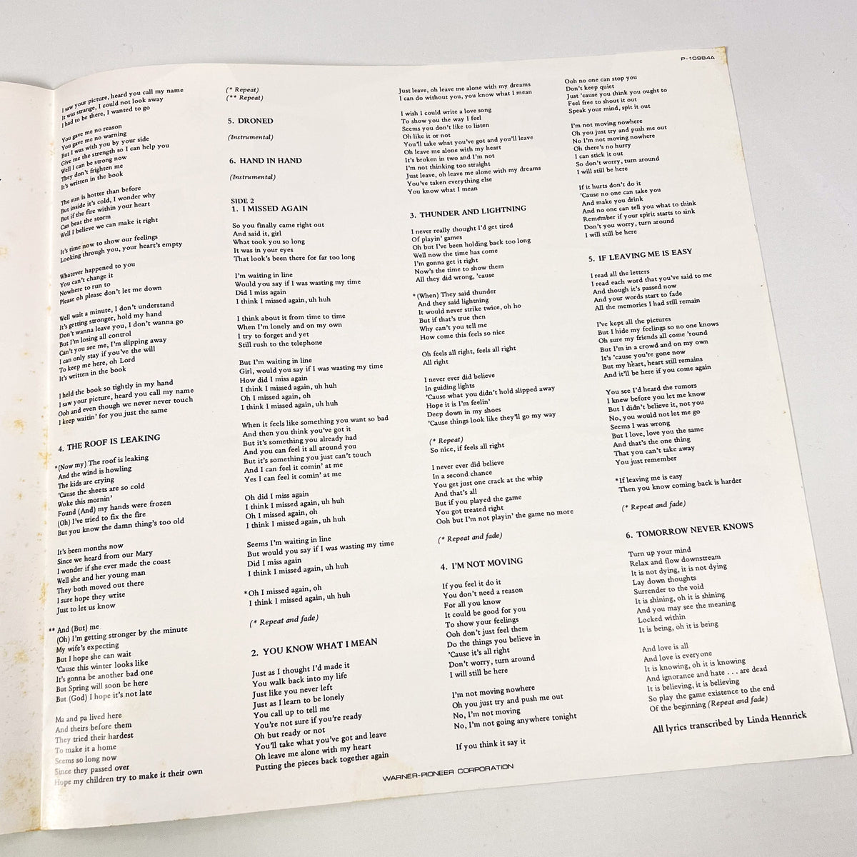 PHIL COLLINS – Face Value Prima Stampa Giapponese P-10984A 1981 OBI