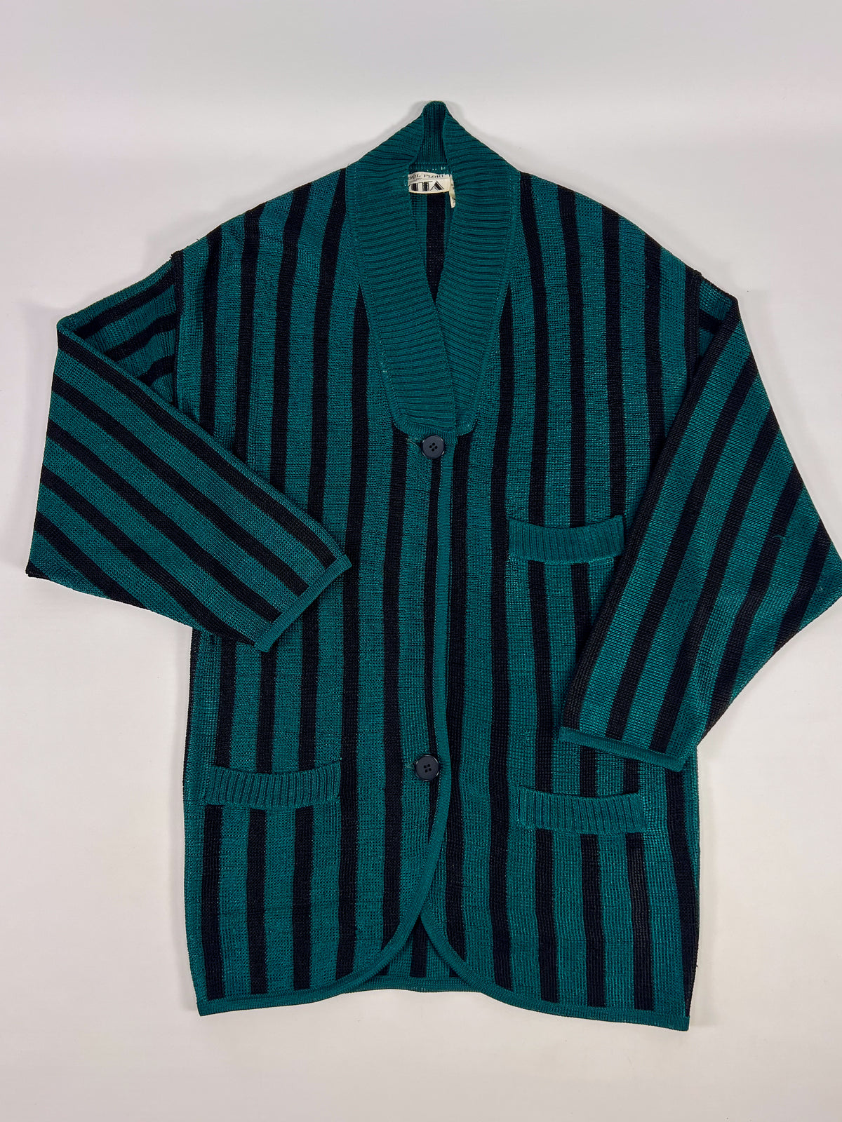 Cardigan a righe anni '70