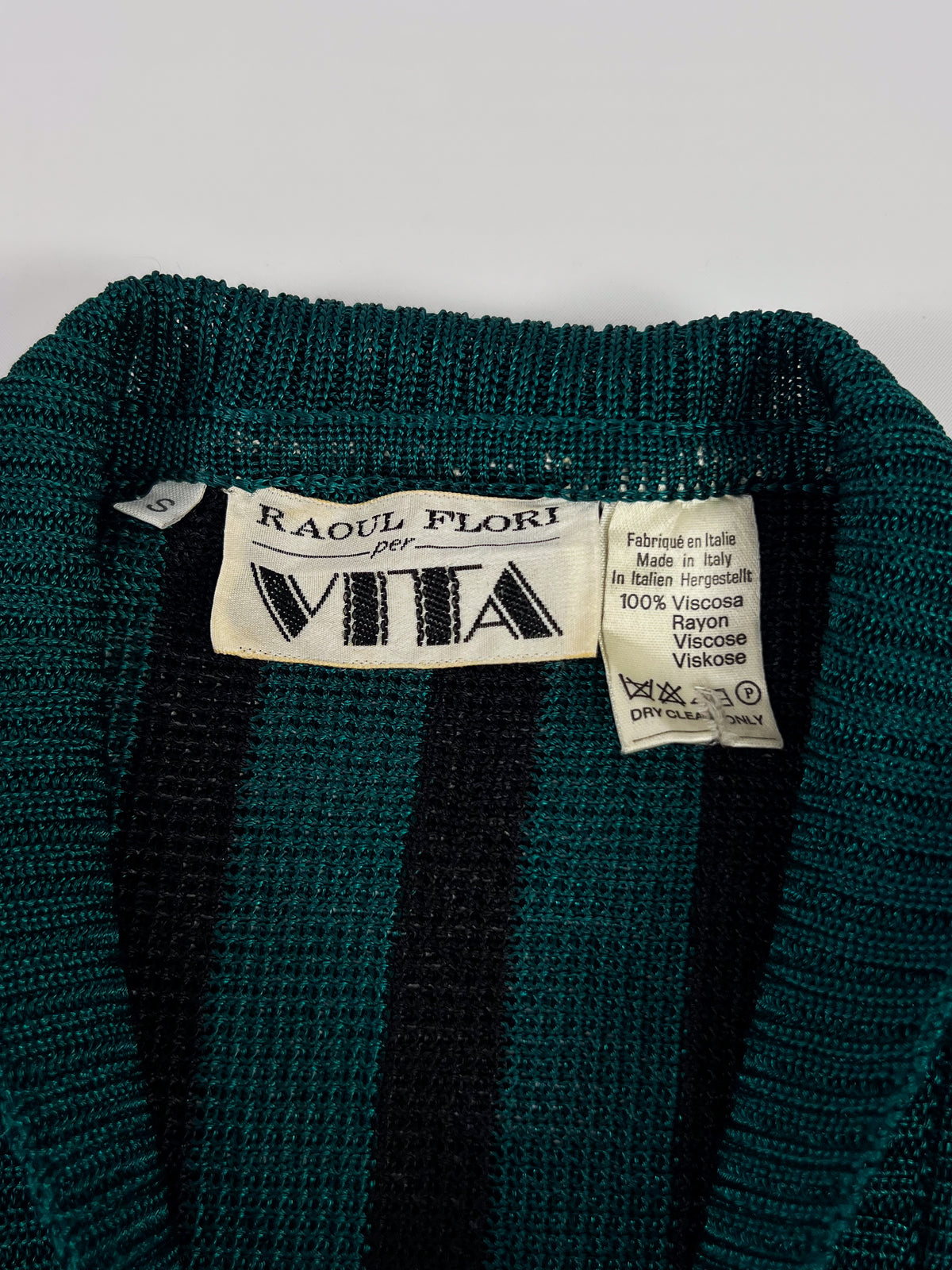 Cardigan a righe anni '70
