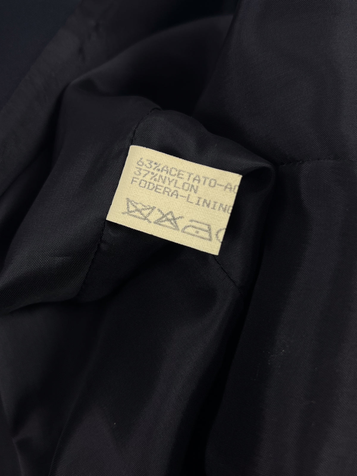 Vintage navy blue Trussardi coat
