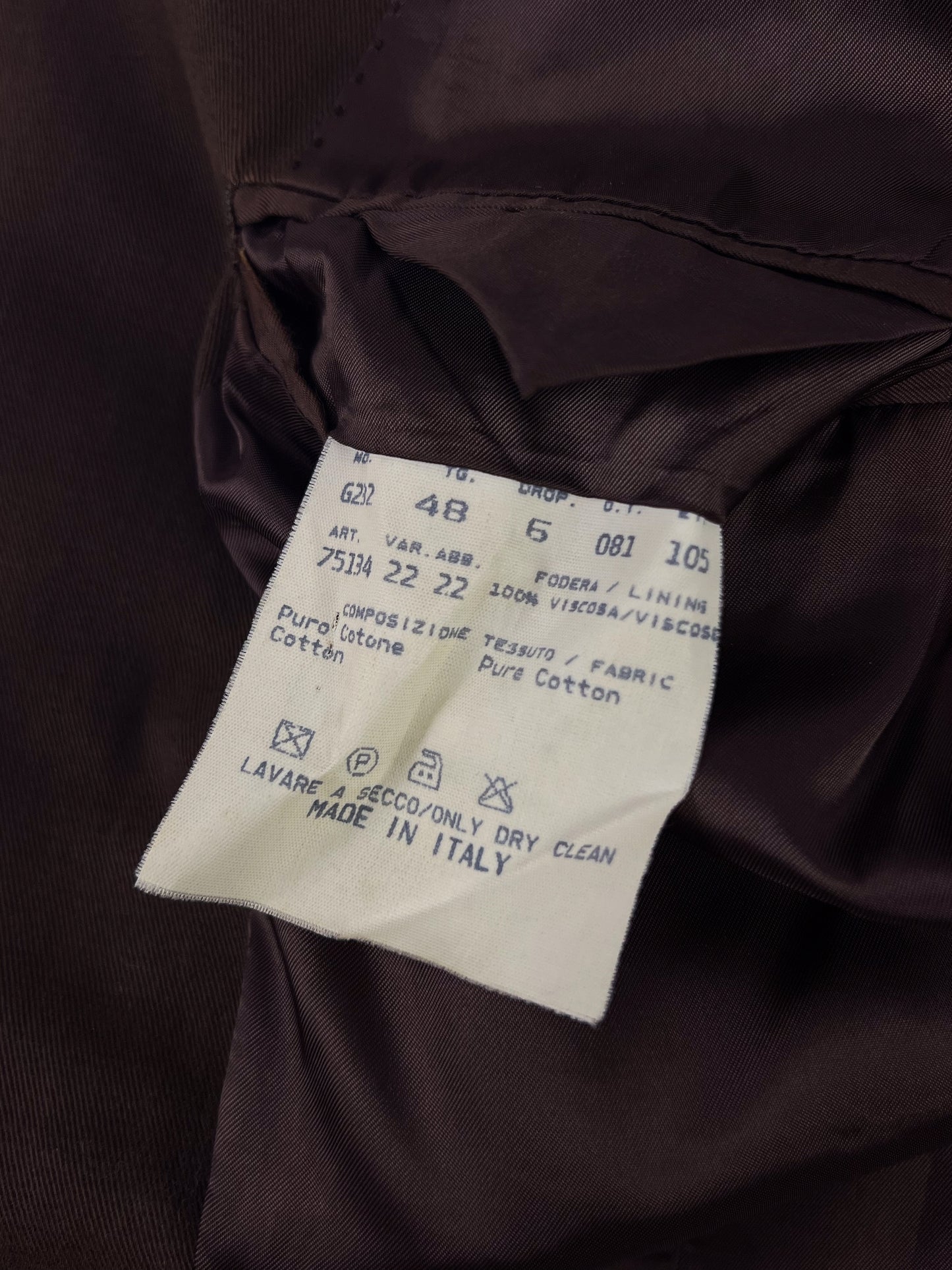 Veste en pur coton des années 1980