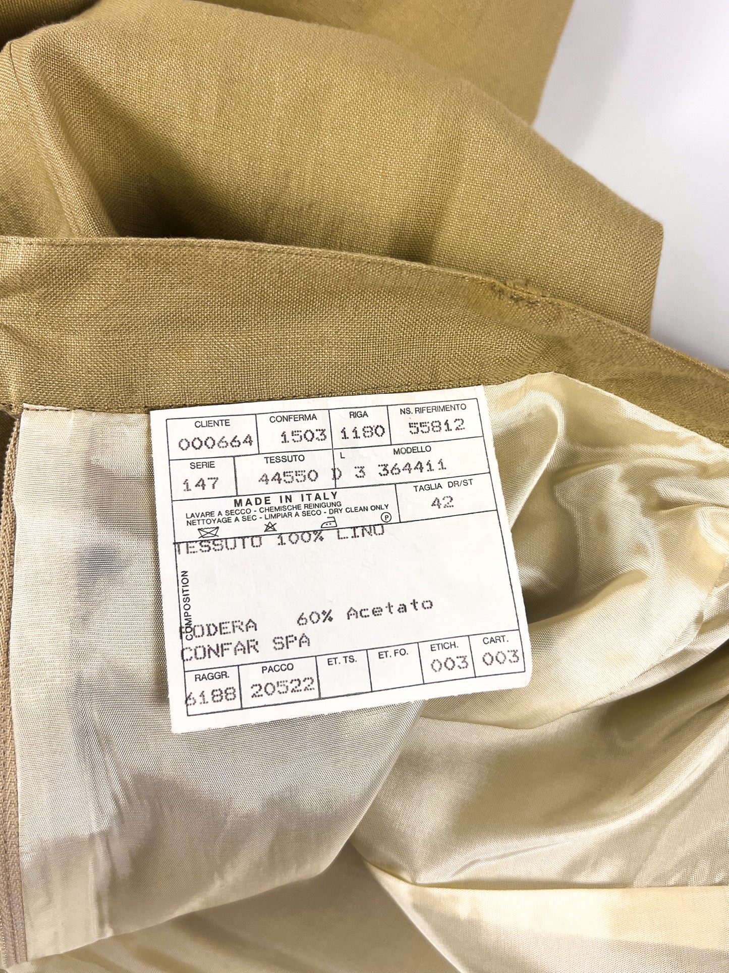 Ballantyne Pure Linen NOS Suit