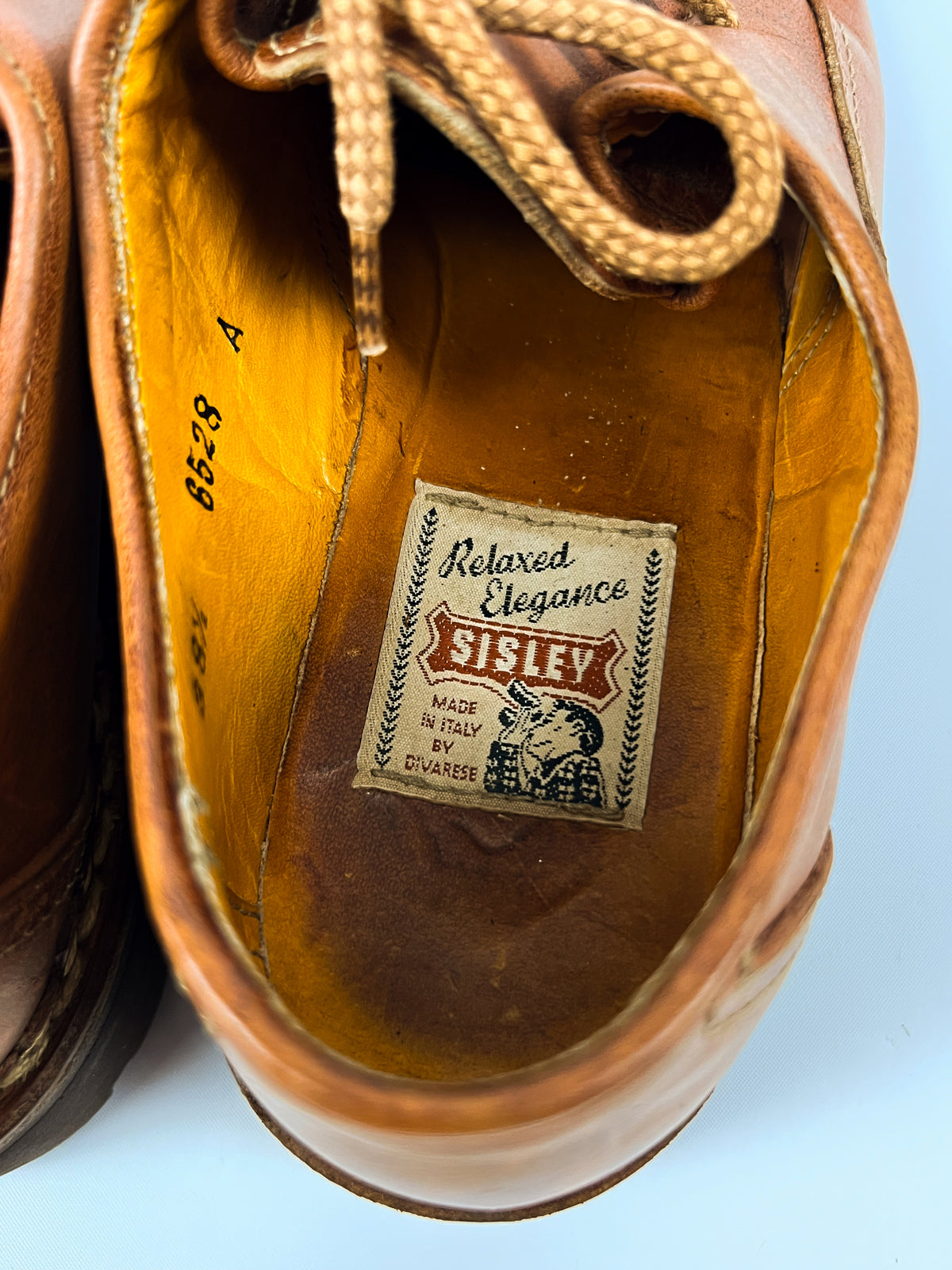Chaussures en cuir Sisley années 80