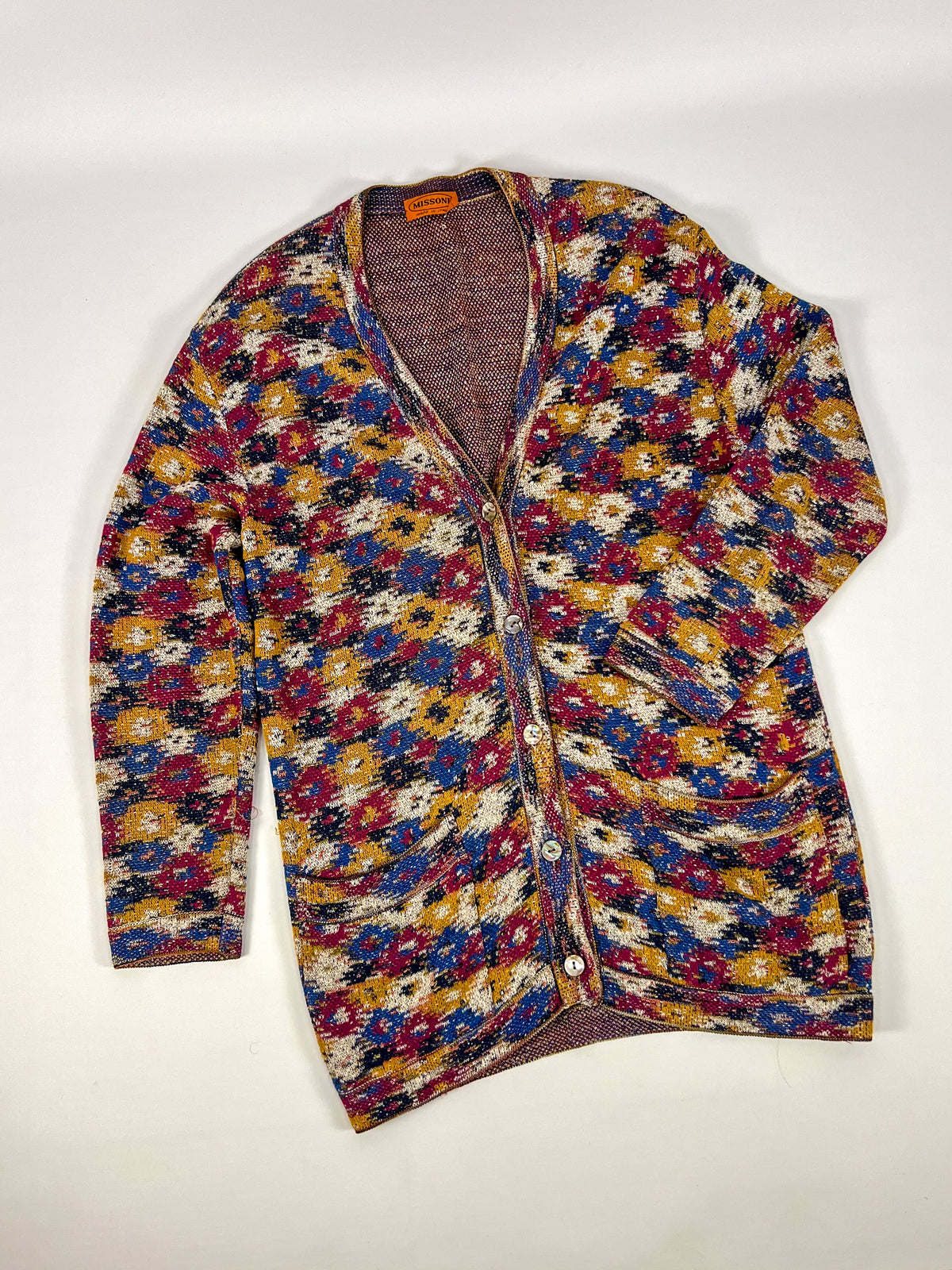 Cardigan Missoni Floreale anni '80
