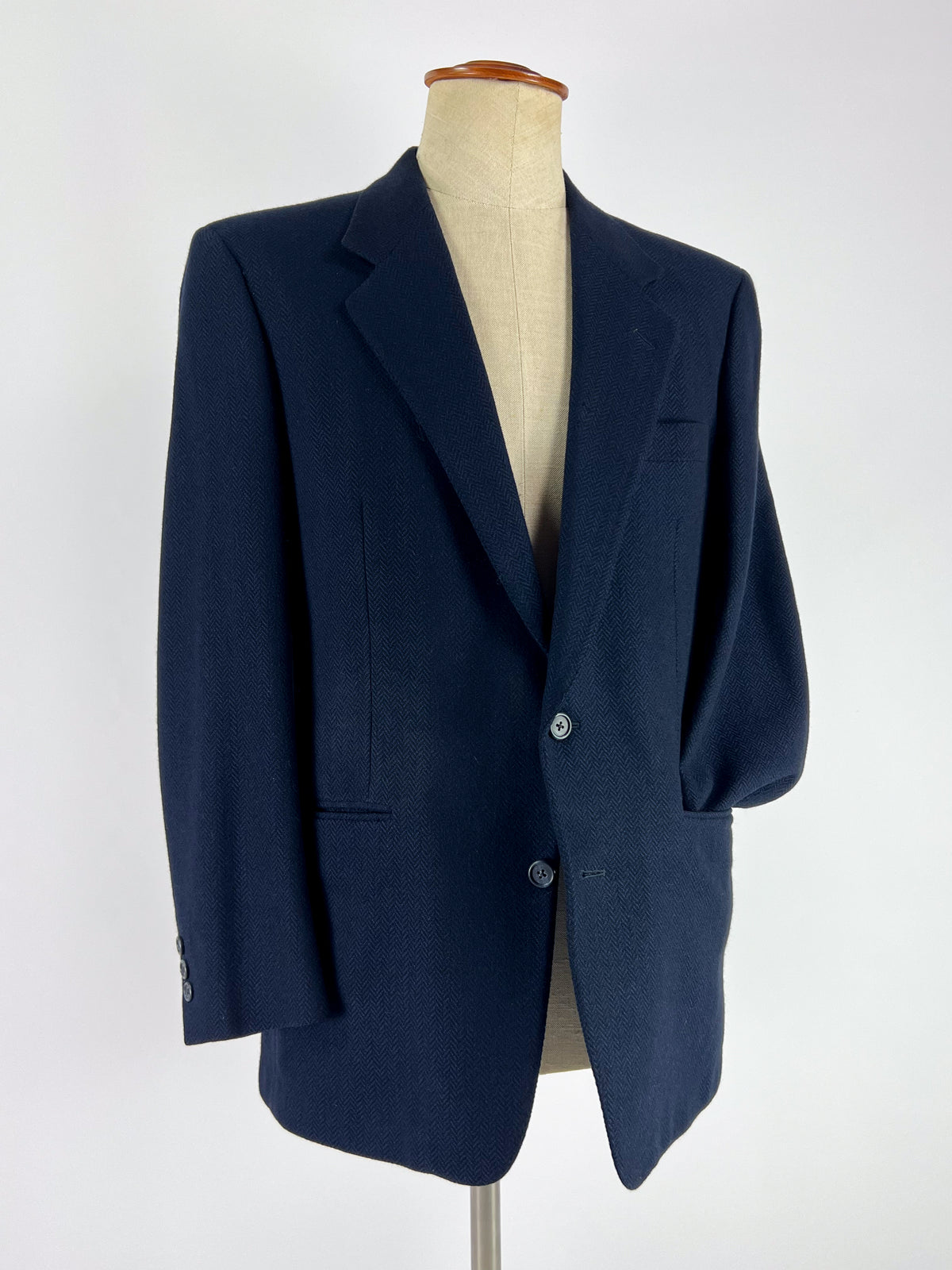 Trussardi 100s Extra Fine Wool Herringbone Jacket
