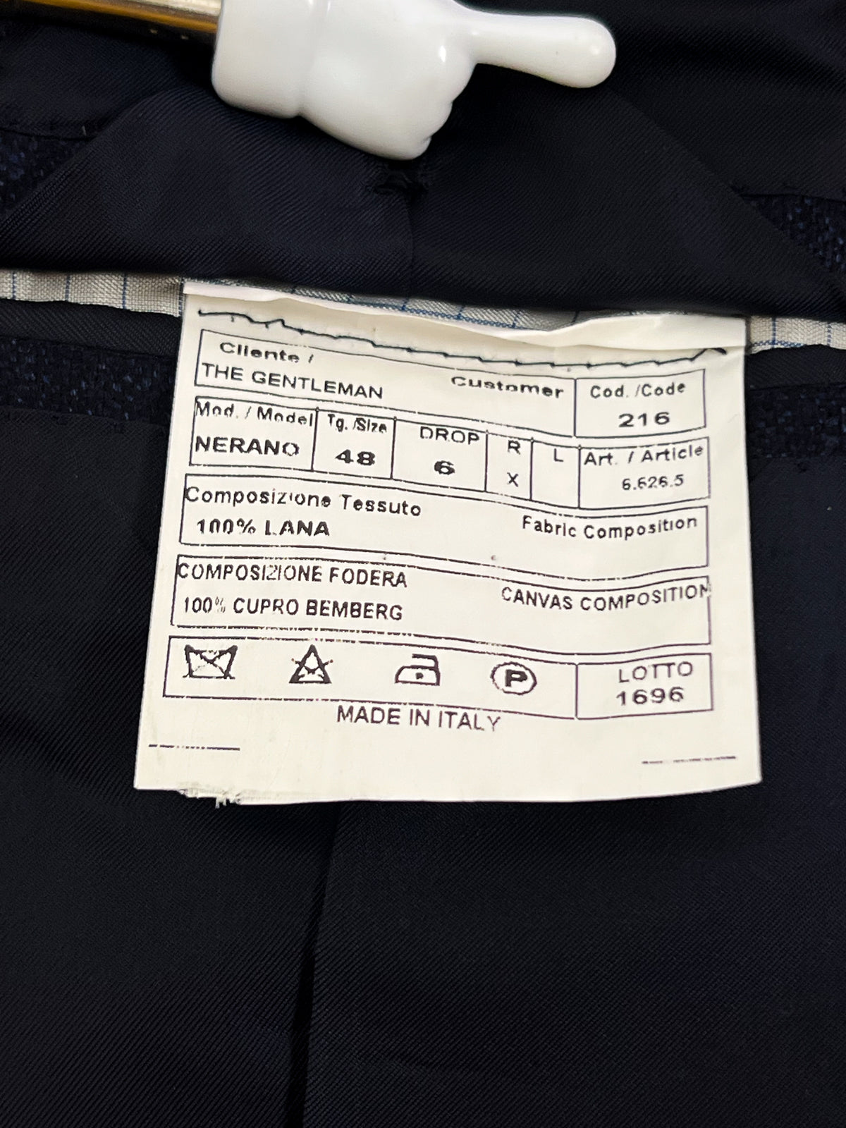 Veste Borrelli en pure laine