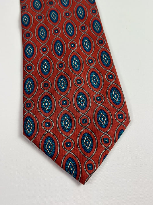 Cravatta vintage Lanvin geometrica