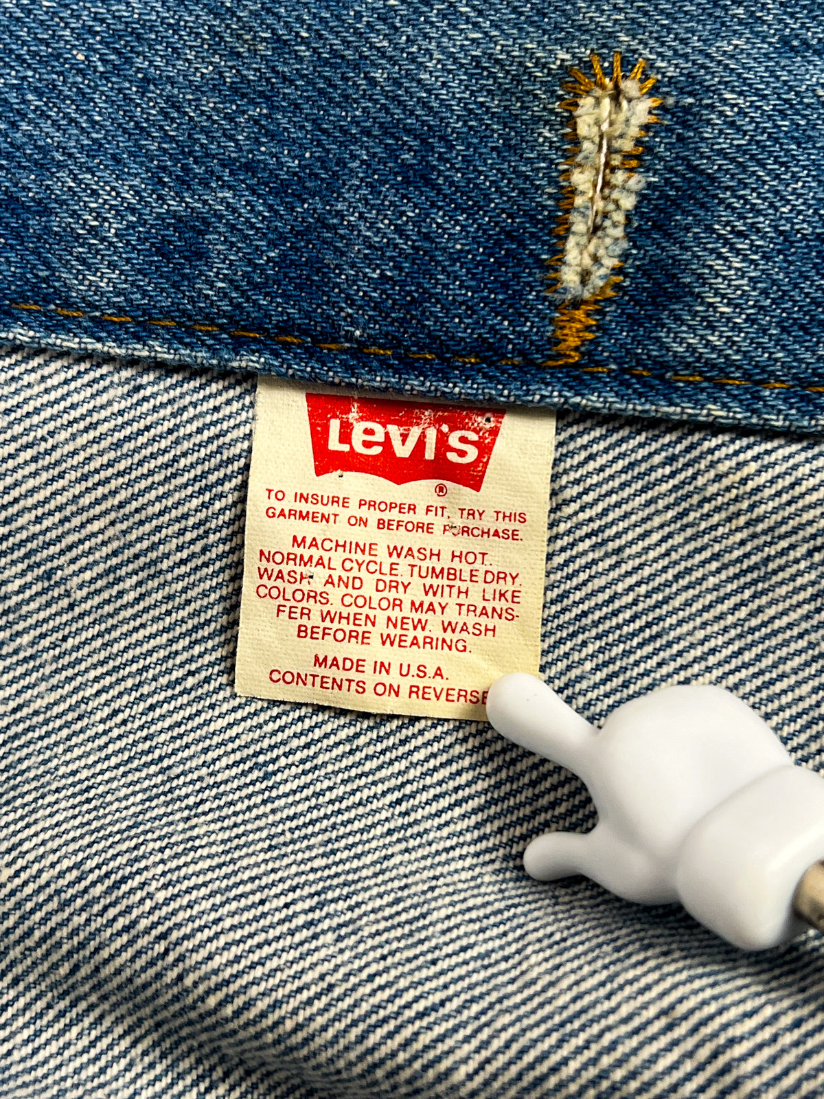 Veste Trucker Levi's Fabriquée aux États-Unis 1989 - M