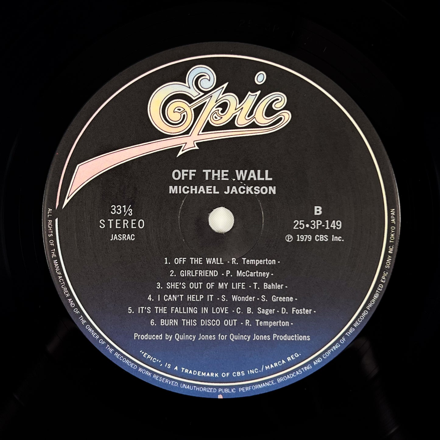 MICHAEL JACKSON – Off The Wall Prima Stampa Giapponese 25-3P-149 1979 OBI GATEFOLD
