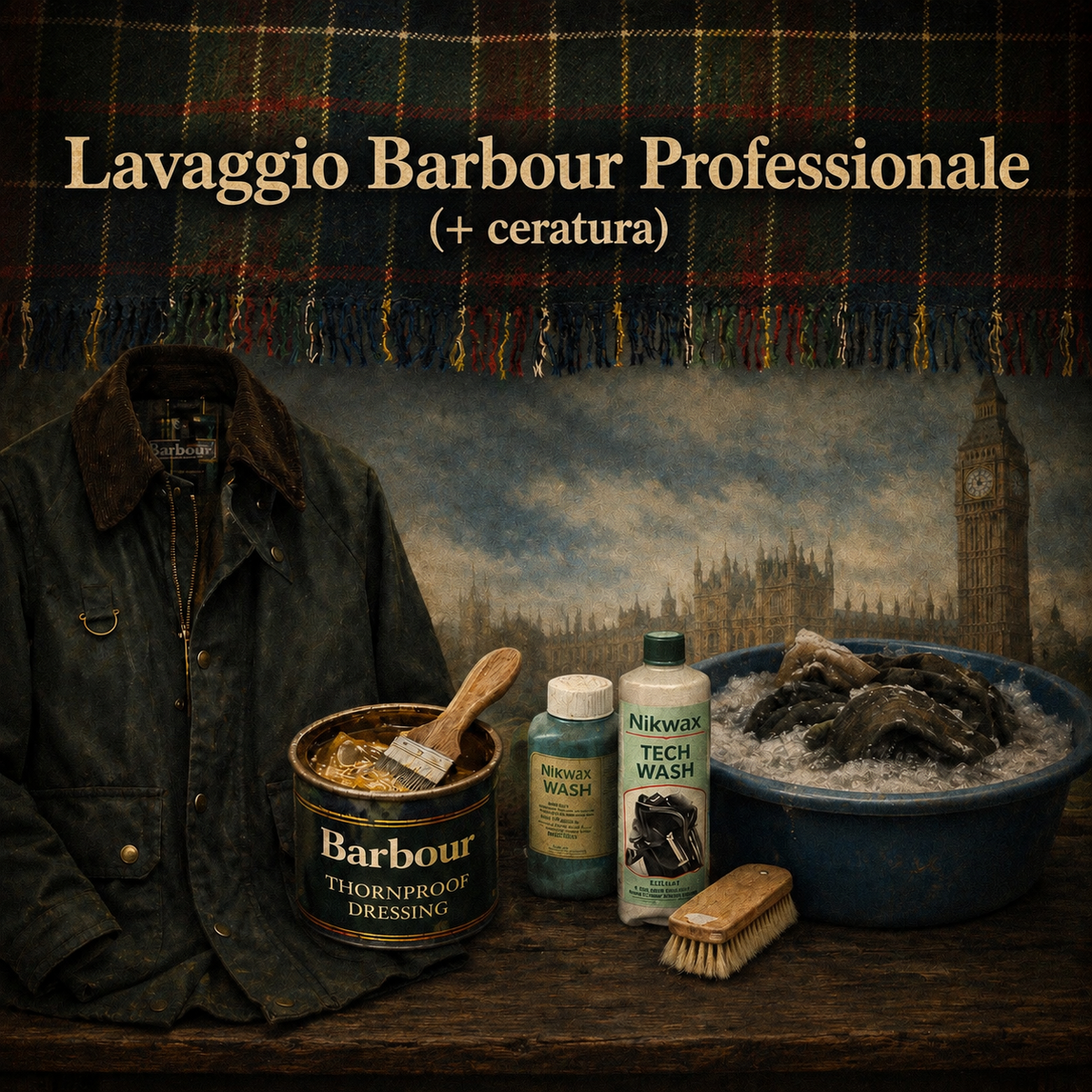 Lavaggio Barbour Professionale