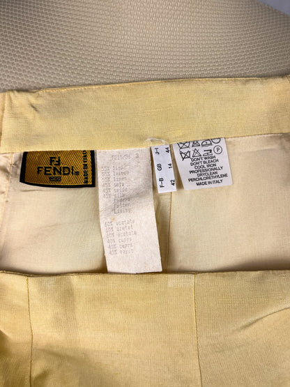 Tailleur Fendi in Lino e Seta