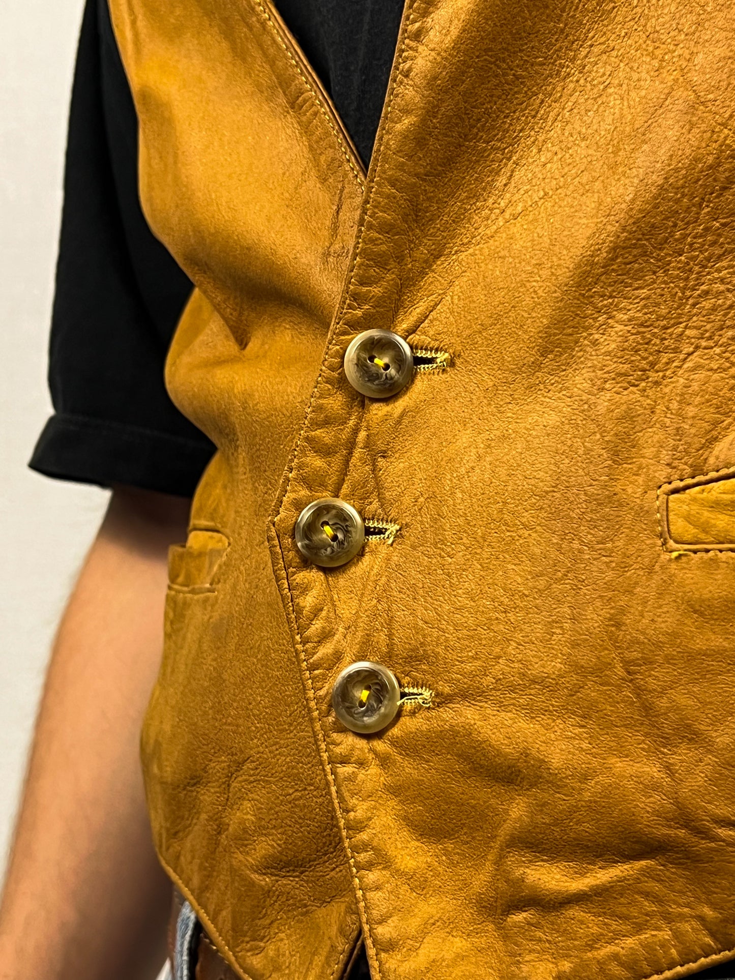 Gilet in Nabuk