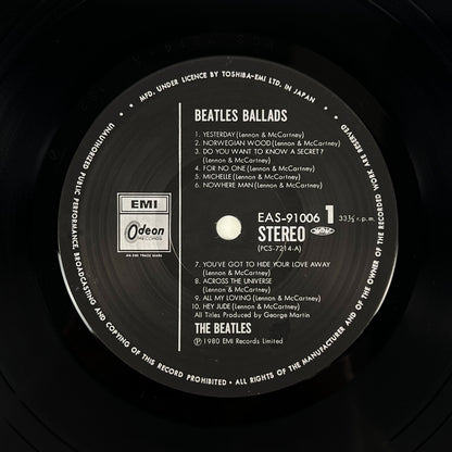 THE BEATLES – The Beatles Ballads Prima Stampa Giapponese EAS-91006 1980 OBI
