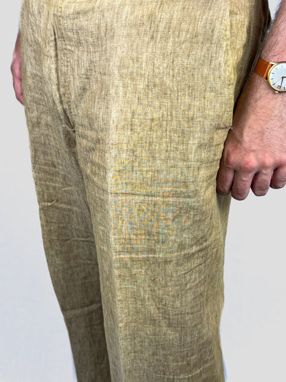 Pantaloni in Puro Lino Massimo Sartoria