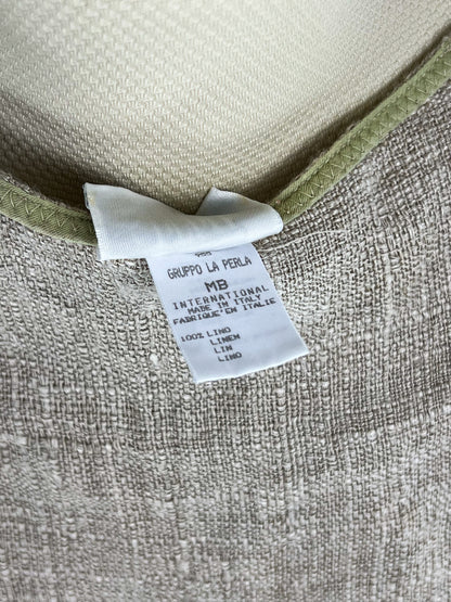 Gilet lungo La Perla in Puro Lino