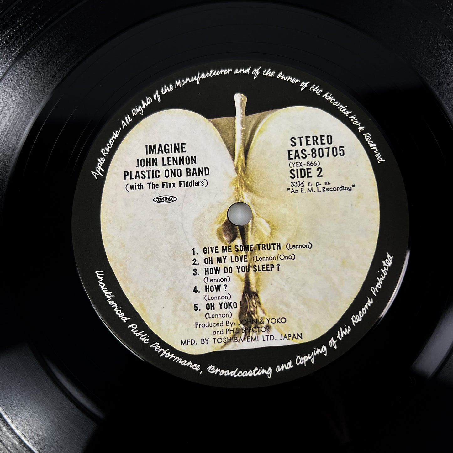 JOHN LENNON – Imagine (Presse japonaise) – Apple EAS-80705 1977 - Intégrale