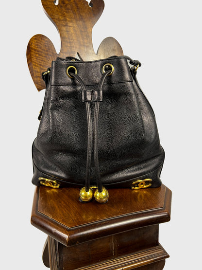 CHANEL 1992 Triple CC bucket bag