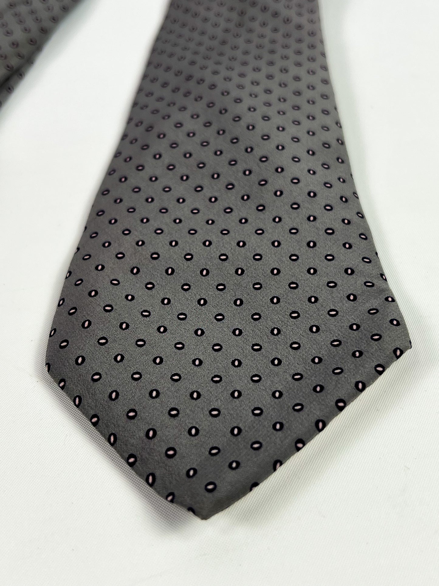 Cravatta vintage Yves Saint Lauren microfantasia pois