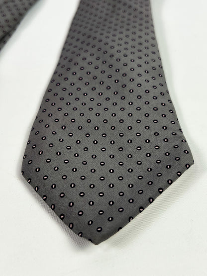 Cravatta vintage Yves Saint Lauren microfantasia pois