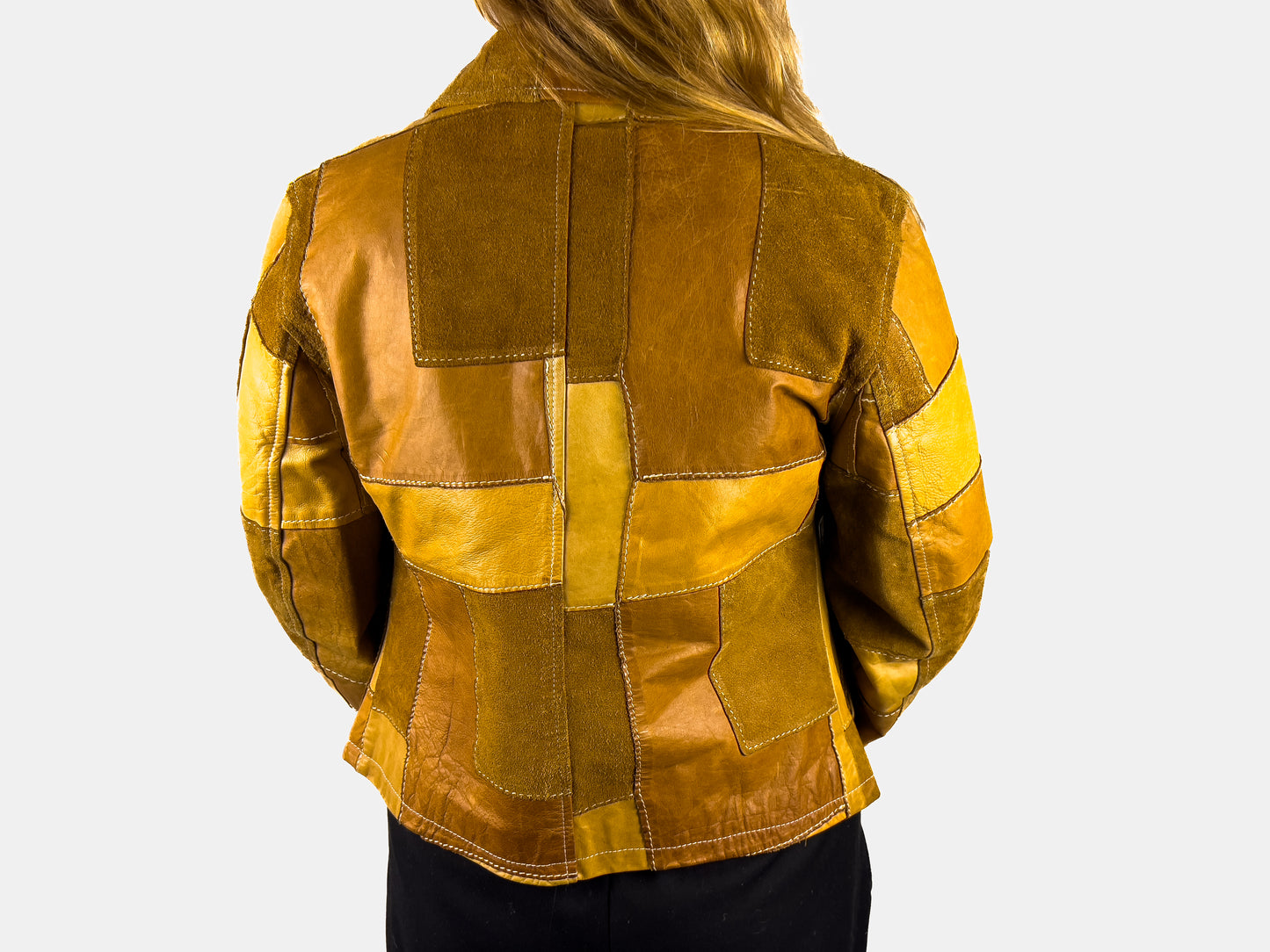 Giacca Bruno Magli in Pelle Patchwork