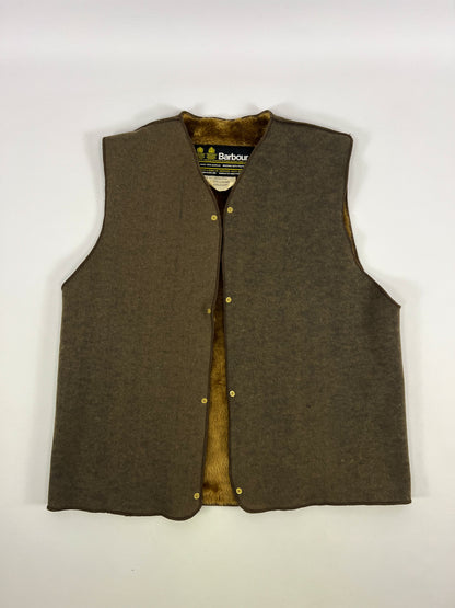 Barbour International 2 Crest 1987 C38 (S/M) - Vest & Brooch