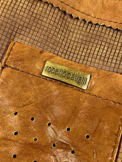 Giacca in Pelle Roberto Cavalli Y2K