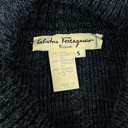 Maglione Salvatore Ferragamo in Lana e Pelle