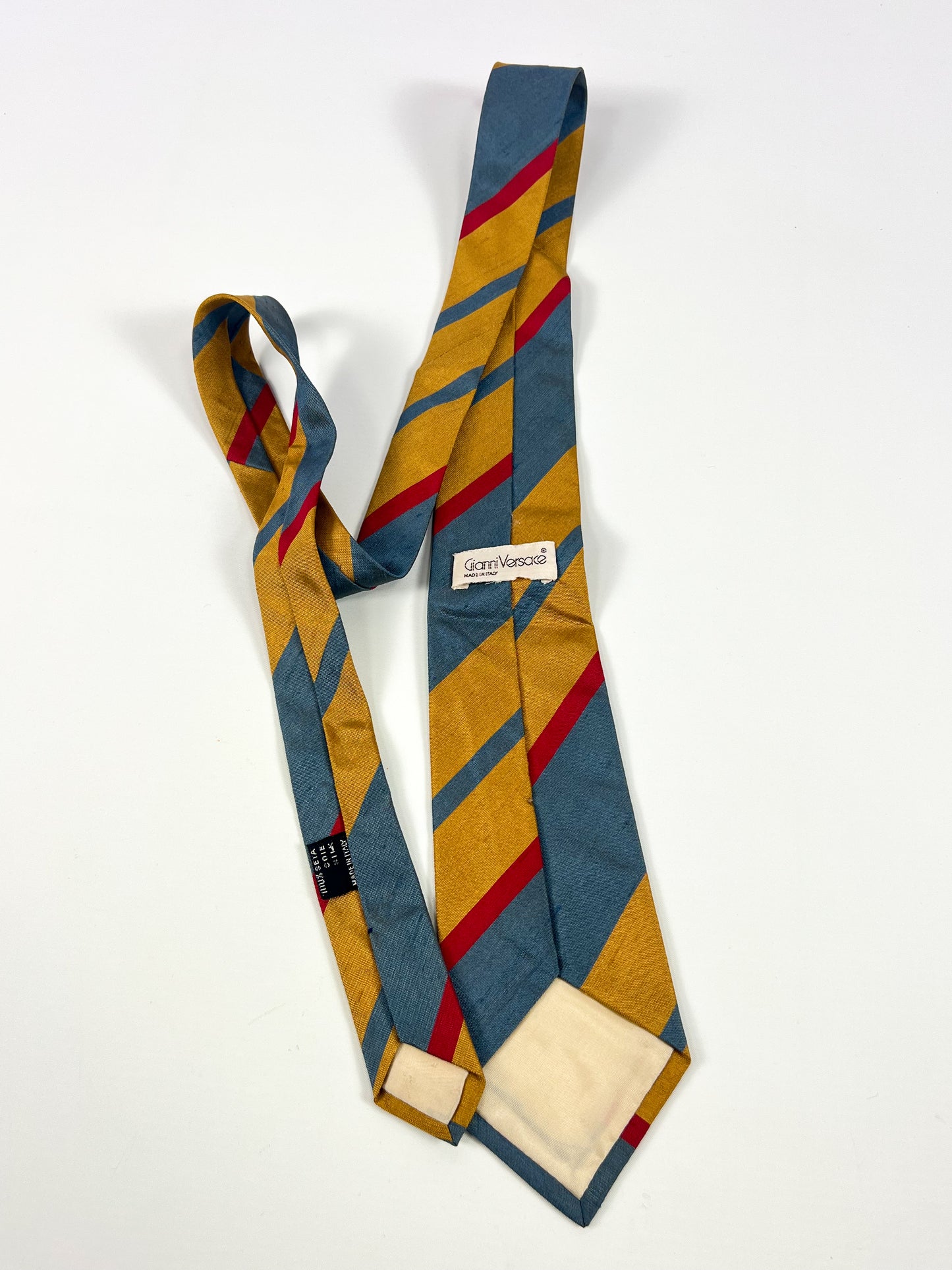 Cravatta Gianni Versace a Righe Seta Shantung