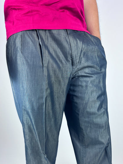 Pantaloni Barbuto in Misto Seta anni '80