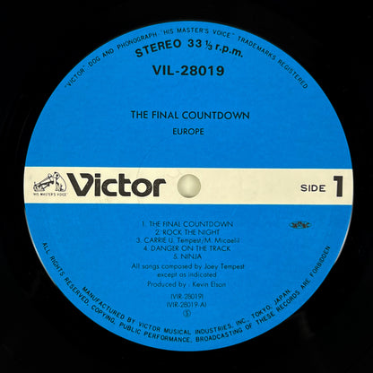 EUROPE – The Final Countdown Prima Stampa Giapponese VIL-28019 1986 OBI