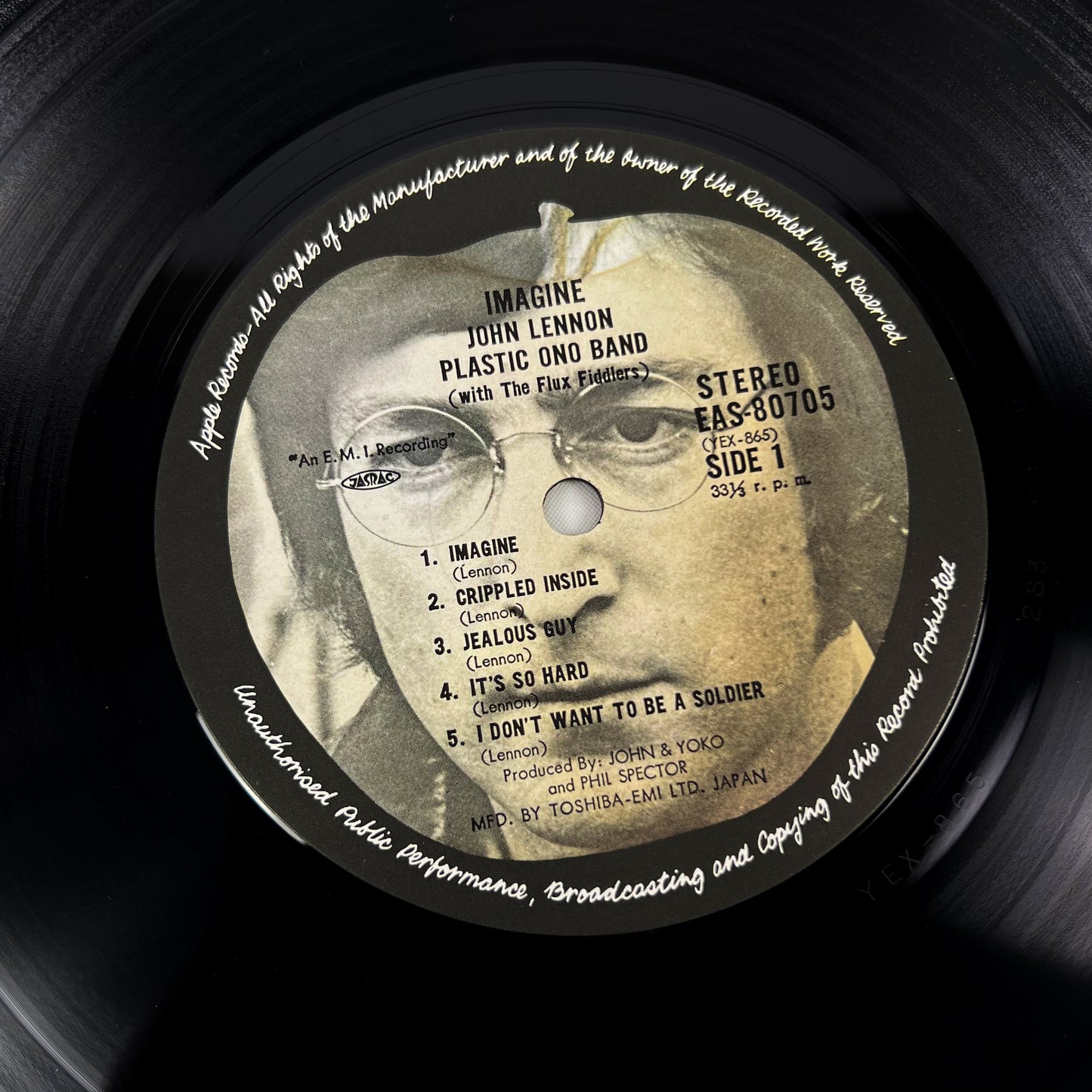 JOHN LENNON – Imagine (Presse japonaise) – Apple EAS-80705 1977 - Intégrale