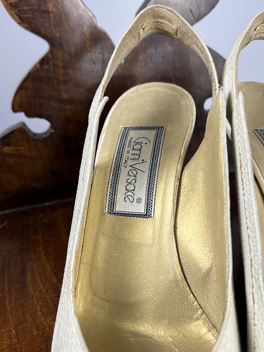 Décolleté Gianni Versace in Pelle
