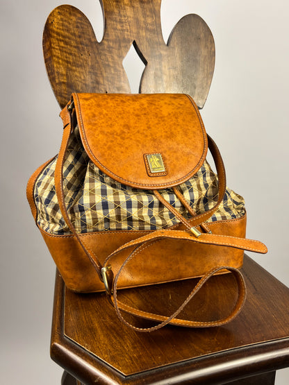 Aquascutum bag in leather and cashmere