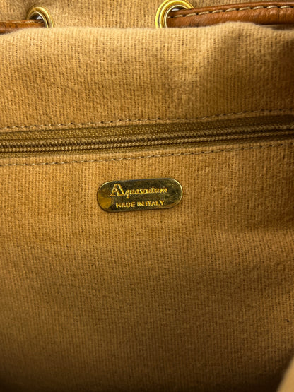 Aquascutum bag in leather and cashmere