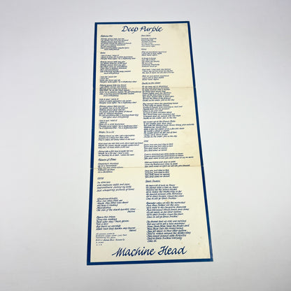 DEEP PURPLE – Machine Head 1ª Edizione Giapponese – Warner Bros. P-10130W 1972