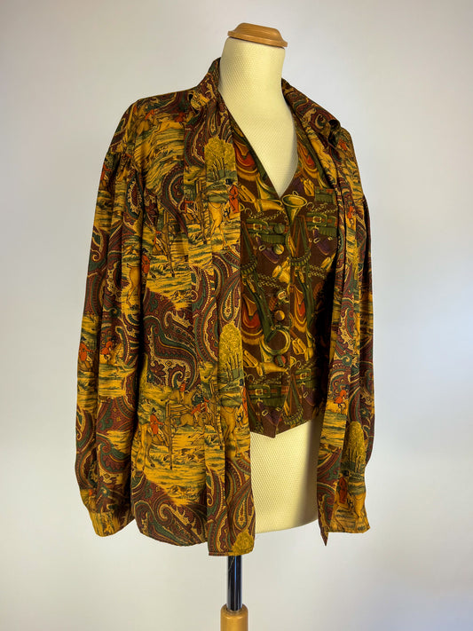Completo Camicia e Gilet Cacharel anni '80