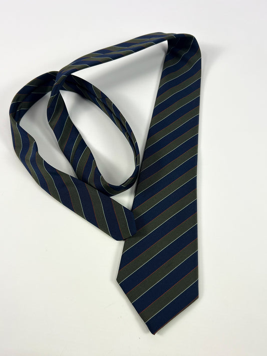 Cravatta Atkinsons Irish Poplin Regimental Made in UK