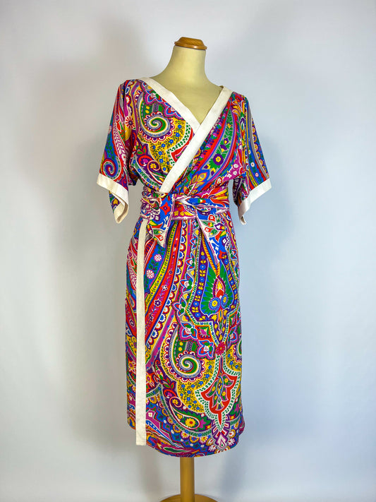 Kimono Armonia Anni '70 in Seta