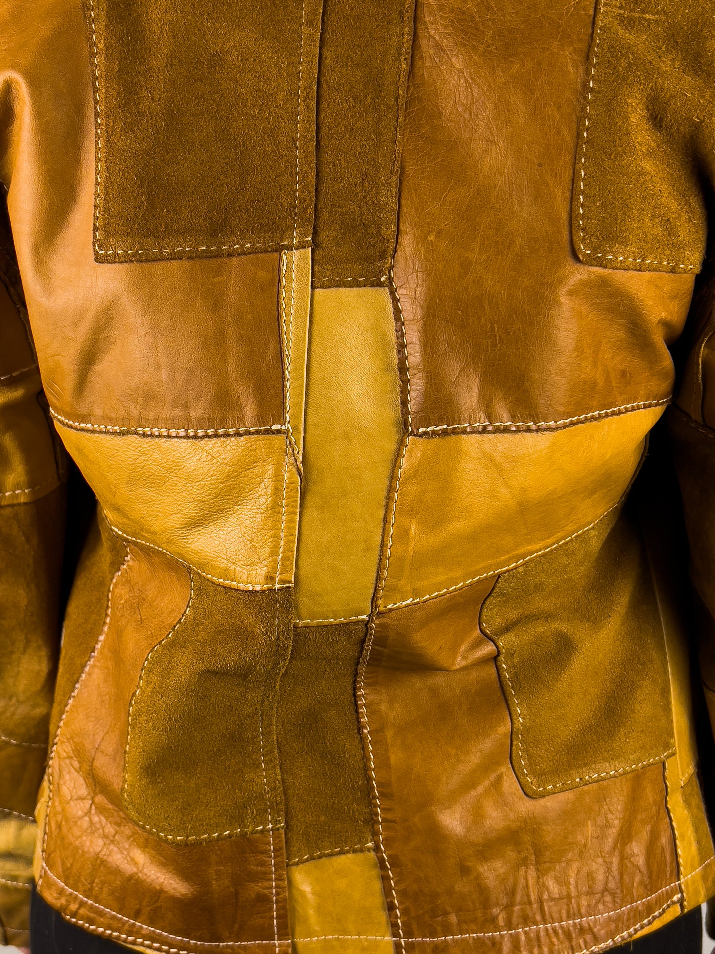 Giacca Bruno Magli in Pelle Patchwork