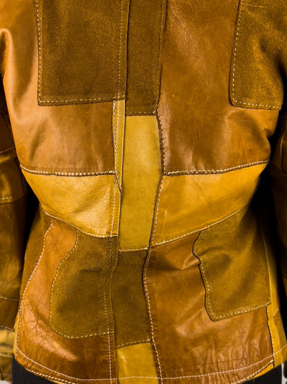 Giacca Bruno Magli in Pelle Patchwork