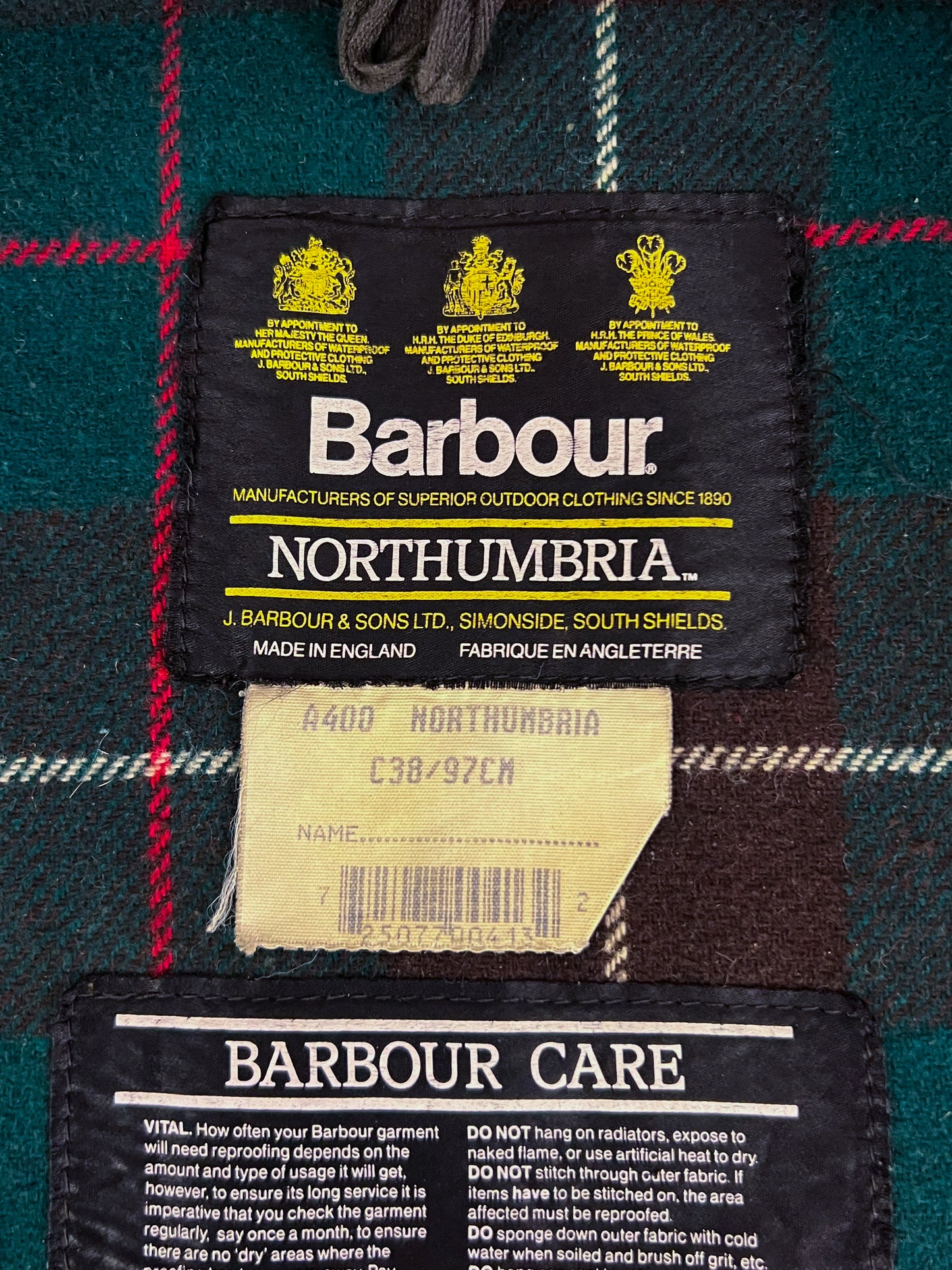 Barbour Northumbria Vintage C38 (M/L)  - Pelliccia & Spilla